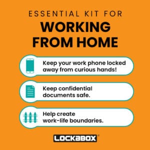 personal safe - working from home desk locker